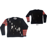 The Sex Pistols, Distressed Tartan Logo Sweatshirt