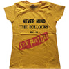The Sex Pistols: Never Mind the Bollocks Original Album T-Shirt (Kvinder)