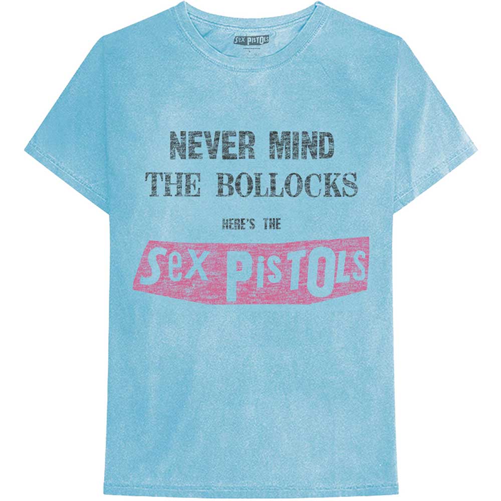 The Sex Pistols: Never Mind the Bollocks Distressed T-Shirt (Dye-Wash)