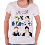 Billede af 5 Seconds of Summer Scribbles T-shirt til kvinder
