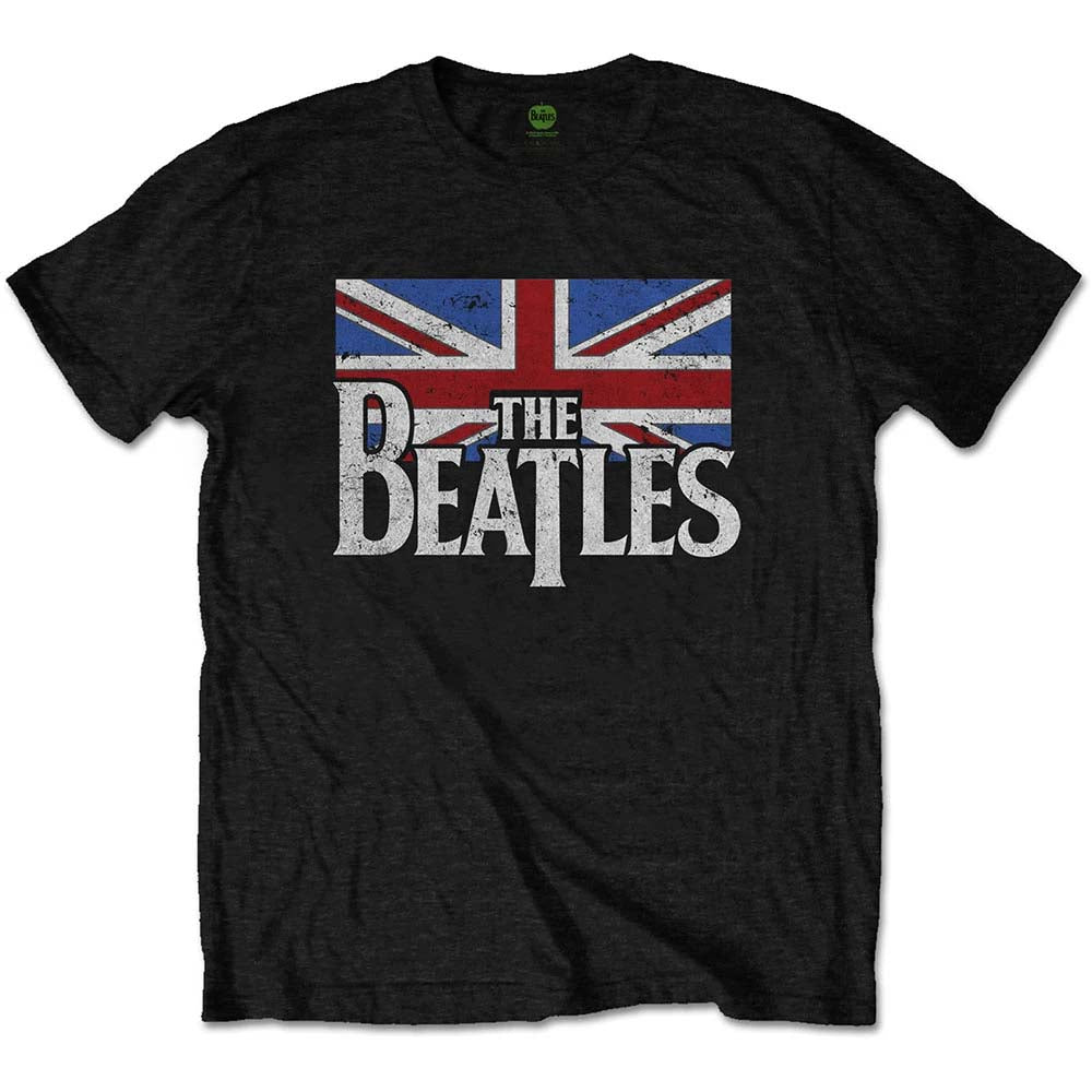Billede af The Beatles Dop T Logo & Vintage Flag T-shirt til børn