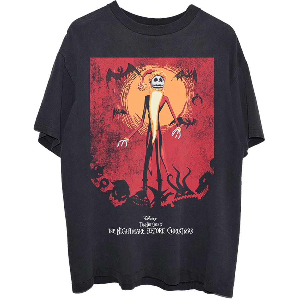 Disney: The Nightmare Before Christmas Jack Orange Sun & Logo T-Shirt