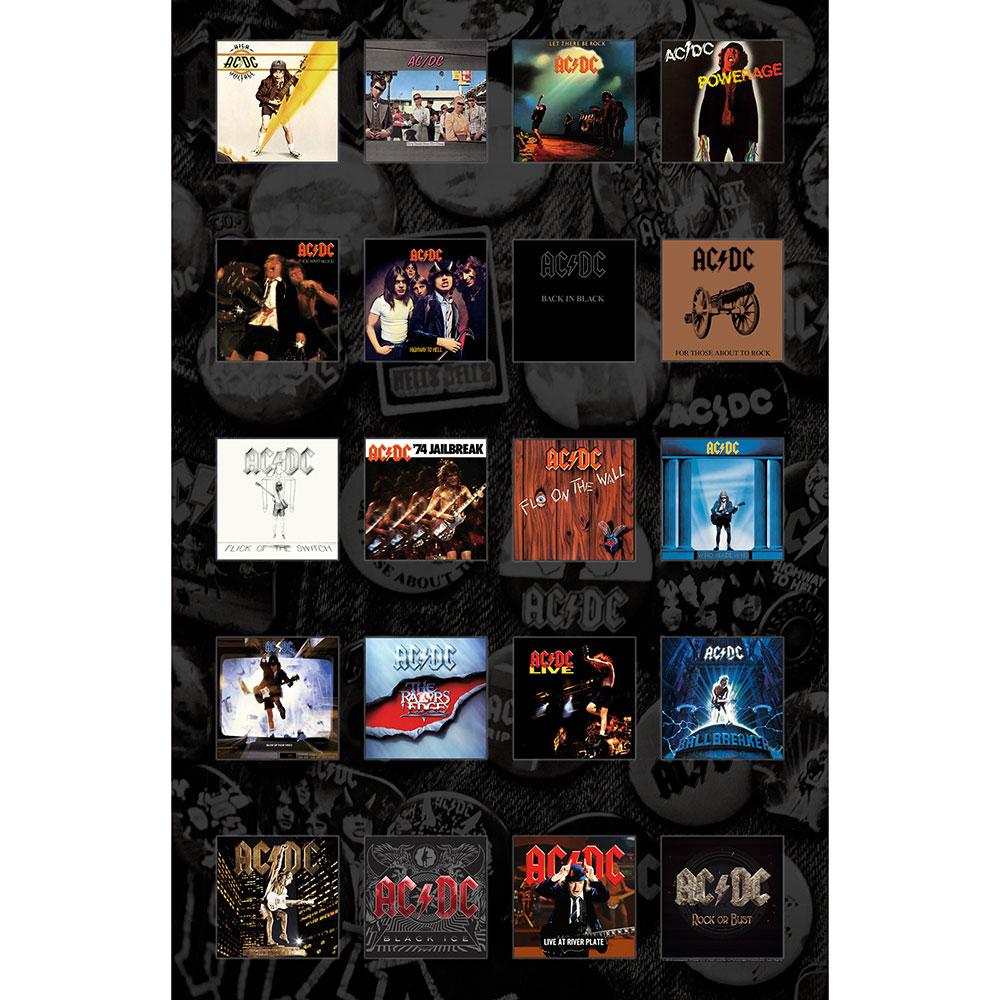 Billede af AC/DC Albums Plakat
