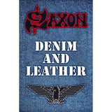Saxon: Denim & Leather Textile Poster