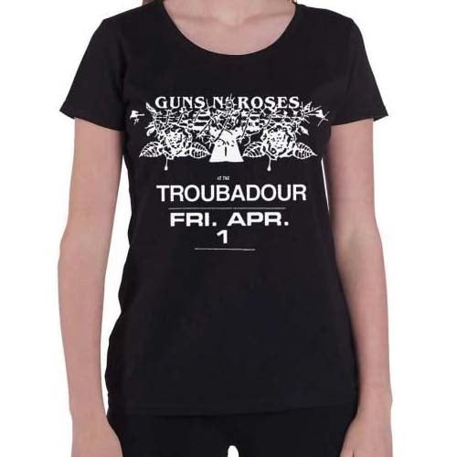 Billede af Guns N' Roses Troubadour Flyer T-shirt til kvinder
