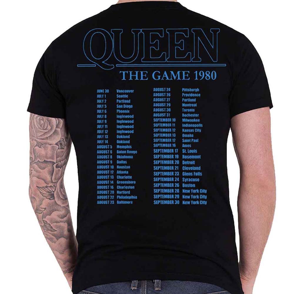 Billede af Queen The Game Tour T-shirt back