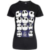 Billede af Disney The Nightmare Before Christmas Blockheads T-shirt til kvinder