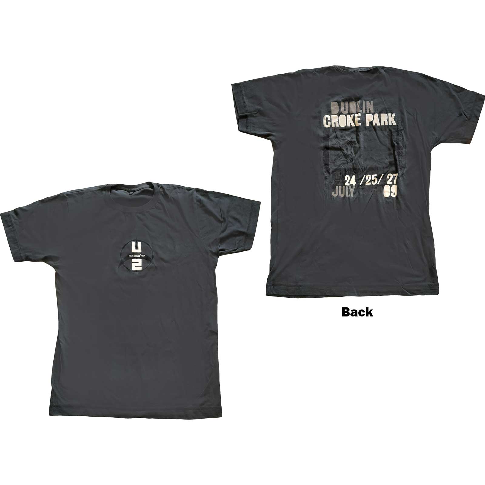 U2: 360 Degree Tour Croke Park 2009 T-Shirt (Back Print)