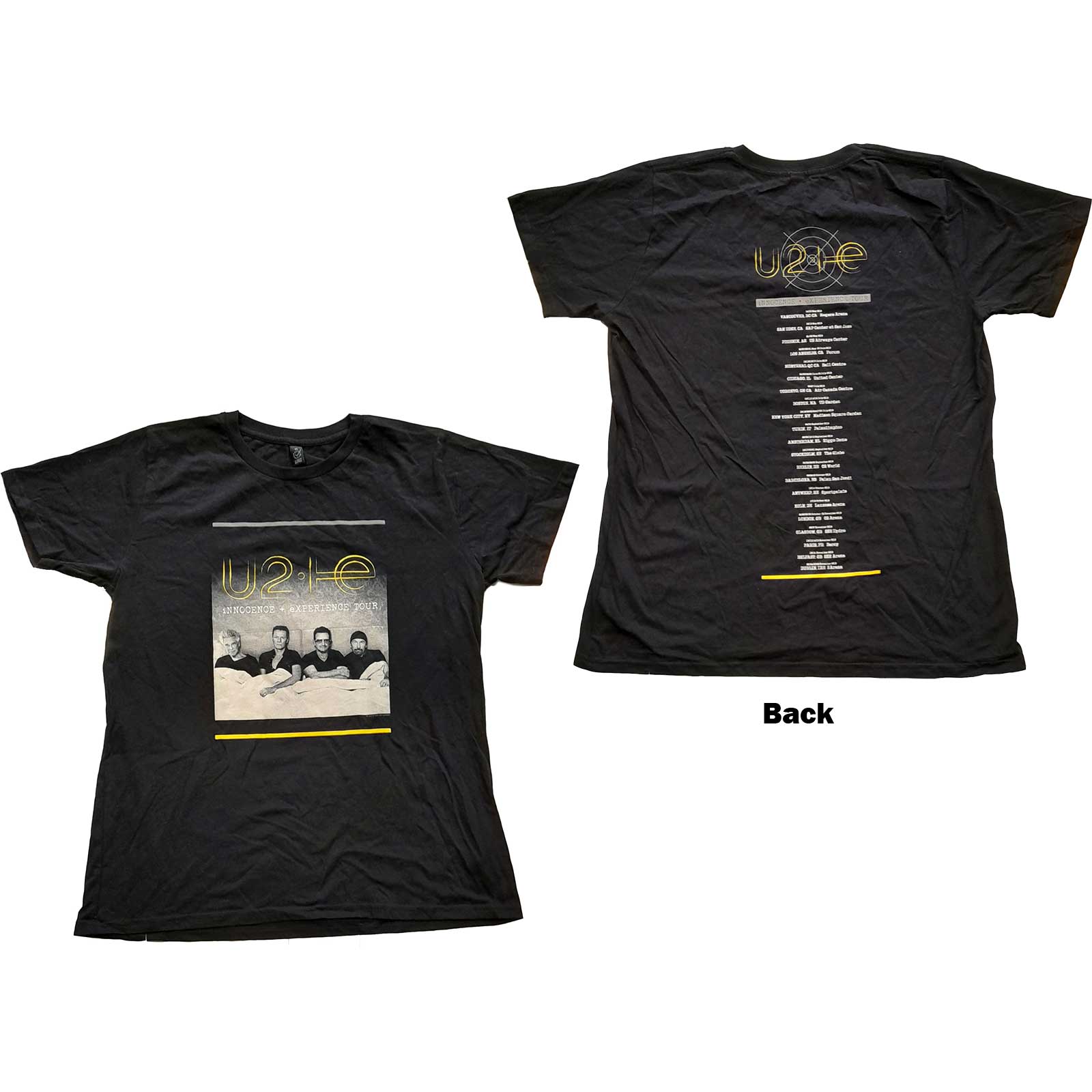 U2: I+E Tour Bed Photo T-Shirt (Kvinder) (Back Print)