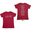 U2: I+E 2015 Tour Dates T-Shirt (Back Print)