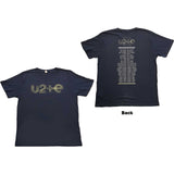 U2: I+E 2015 Tour Dates T-Shirt (Back Print)
