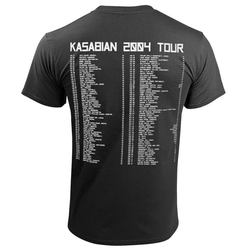 Billede af Kasabian Ultra Face 2004 Tour T-shirt back