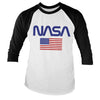 Billede af NASA, NASA: Old Glory Langærmet Raglan T-Shirt
