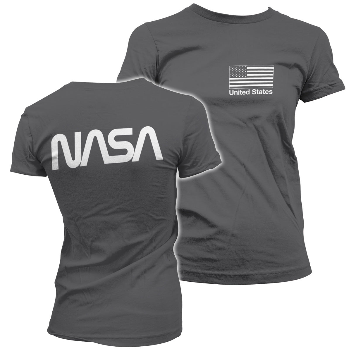 Billede af NASA, NASA: Black Flag T-Shirt (Kvinder)