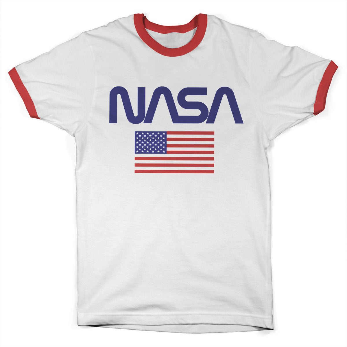 Billede af NASA, NASA: Old Glory Ringer T-Shirt