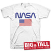 Billede af NASA, NASA: Old Glory T-Shirt (Big & Tall)