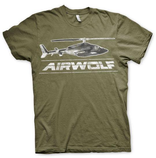 Billede af Airwolf, Airwolf: Chopper Distressed T-Shirt