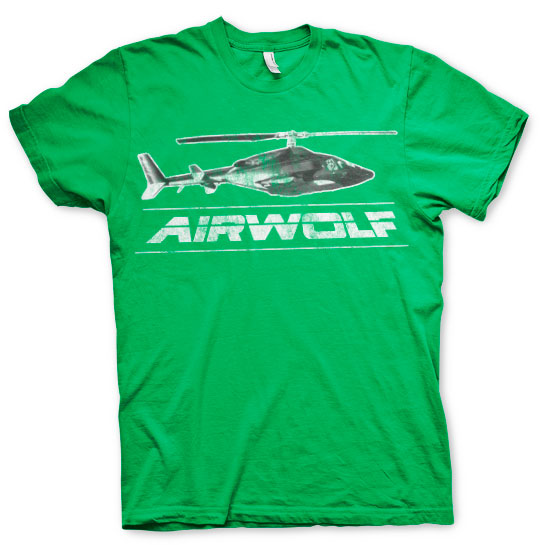 Billede af Airwolf, Airwolf: Chopper Distressed T-Shirt