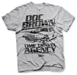 Billede af Back to the Future, Back To The Future: Doc Brown Time Travel Agency T-Shirt