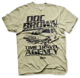 Billede af Back to the Future, Back To The Future: Doc Brown Time Travel Agency T-Shirt