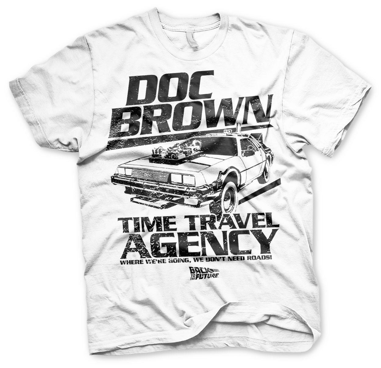 Billede af Back to the Future, Back To The Future: Doc Brown Time Travel Agency T-Shirt