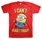 Billede af Minions, Minions: I Can't Adult Today T-Shirt