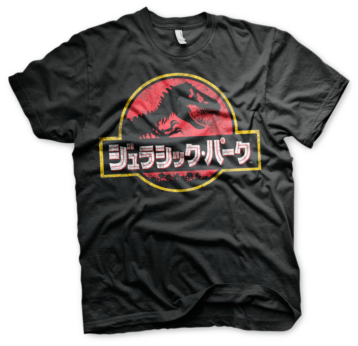 Billede af Jurassic Park, Jurassic Park: Japanese Distressed Logo T-Shirt