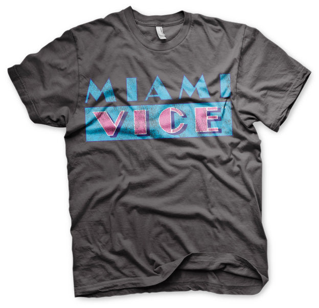 Billede af Miami Vice, Miami Vice: Distressed Logo T-Shirt