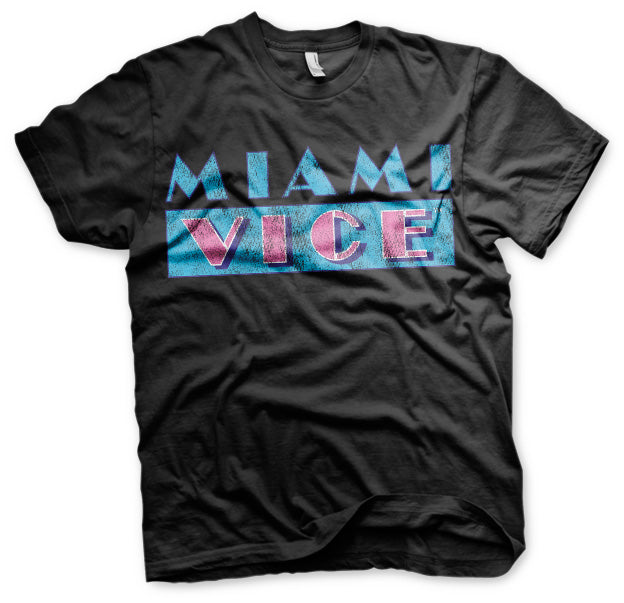 Billede af Miami Vice, Miami Vice: Distressed Logo T-Shirt
