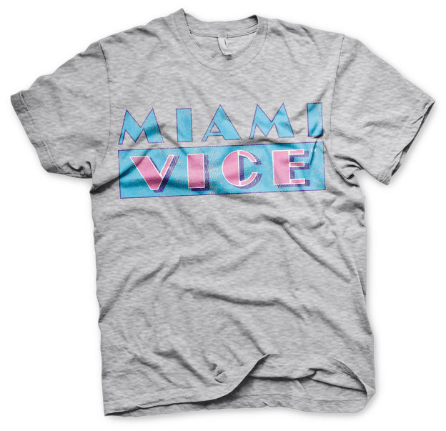 Billede af Miami Vice, Miami Vice: Distressed Logo T-Shirt