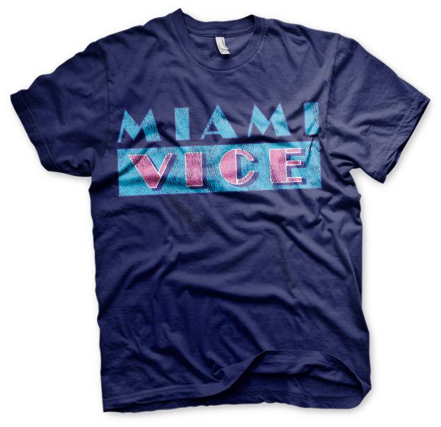 Billede af Miami Vice, Miami Vice: Distressed Logo T-Shirt