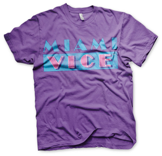 Billede af Miami Vice, Miami Vice: Distressed Logo T-Shirt