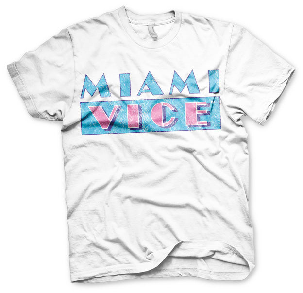 Billede af Miami Vice, Miami Vice: Distressed Logo T-Shirt