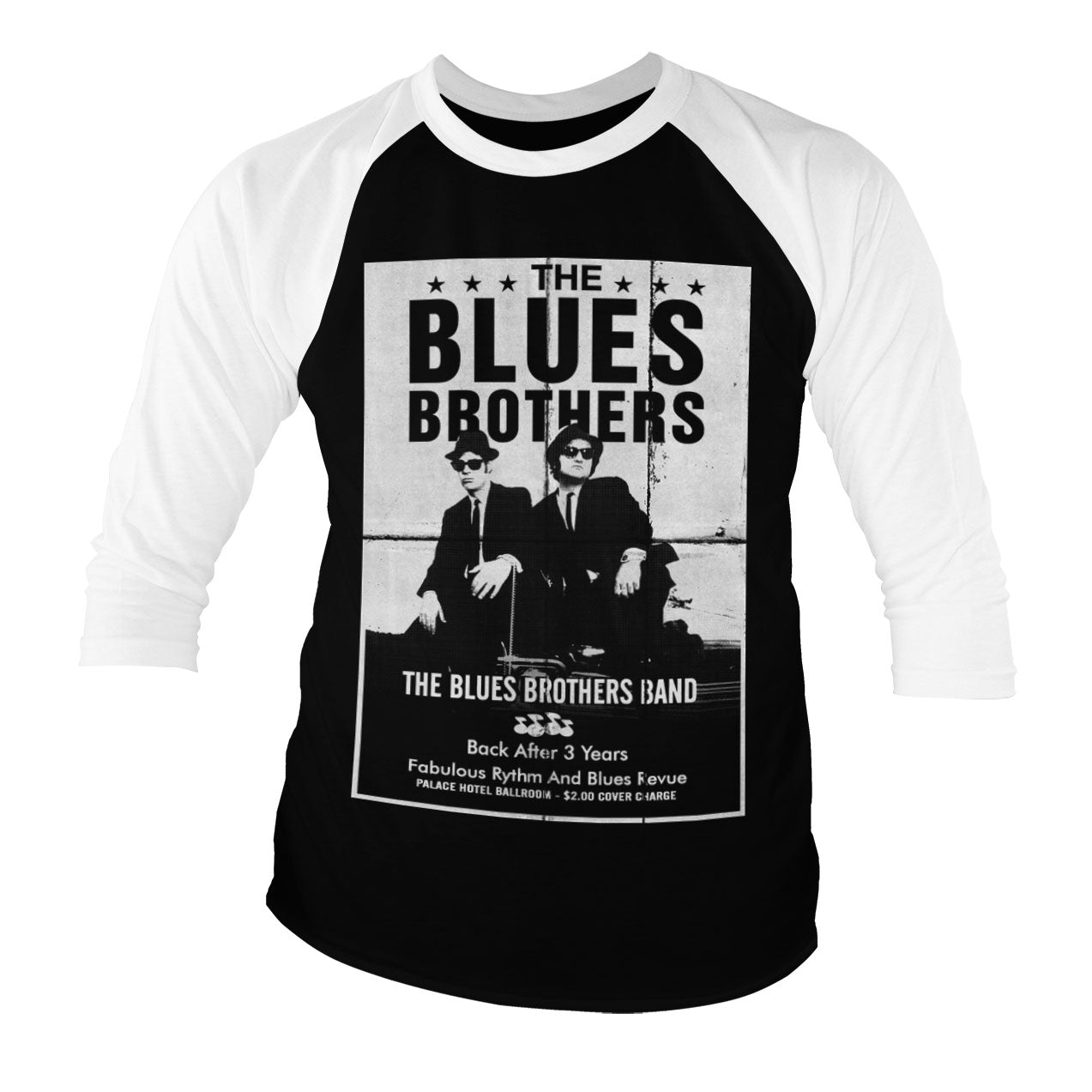 Billede af Blues Brothers, Blues Brothers: Poster Raglan Long Sleeve T-Shirt