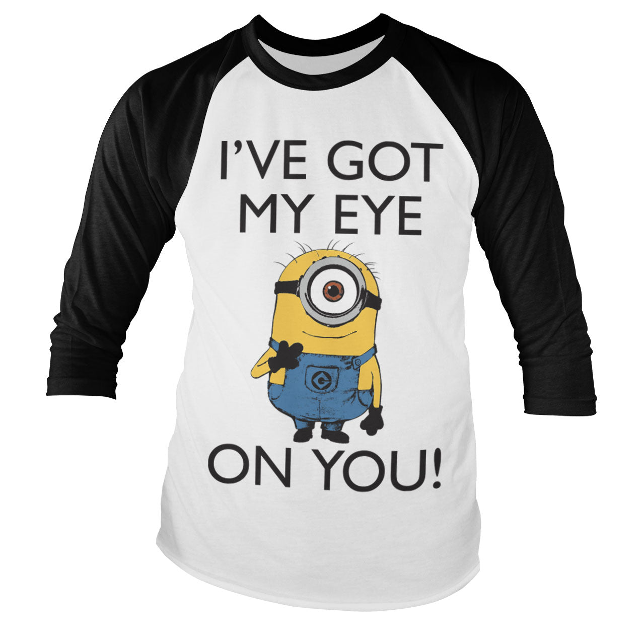 Billede af Minions, Minions: I Got My Eye On You Langærmet Raglan T-Shirt