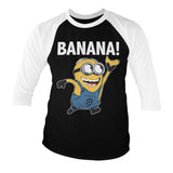 Billede af Minions, Minions: Banana! 3/4-ærmet Raglan T-Shirt