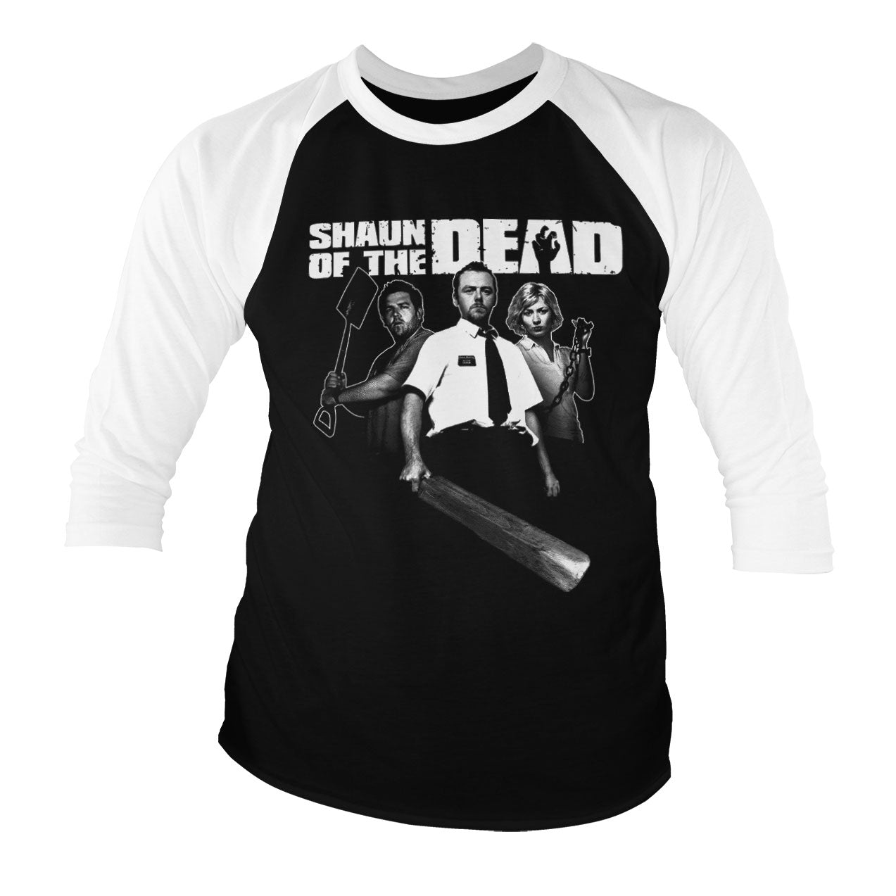 Billede af Shaun of the Dead, 3/4-ærmet Raglan T-Shirt