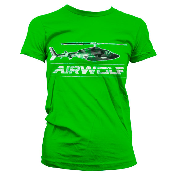 Billede af Airwolf, Airwolf: Chopper Distressed T-shirt (Kvinder)