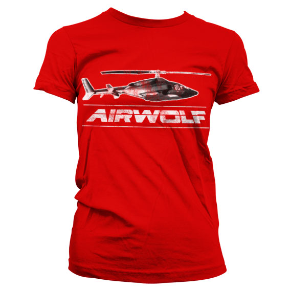 Billede af Airwolf, Airwolf: Chopper Distressed T-shirt (Kvinder)