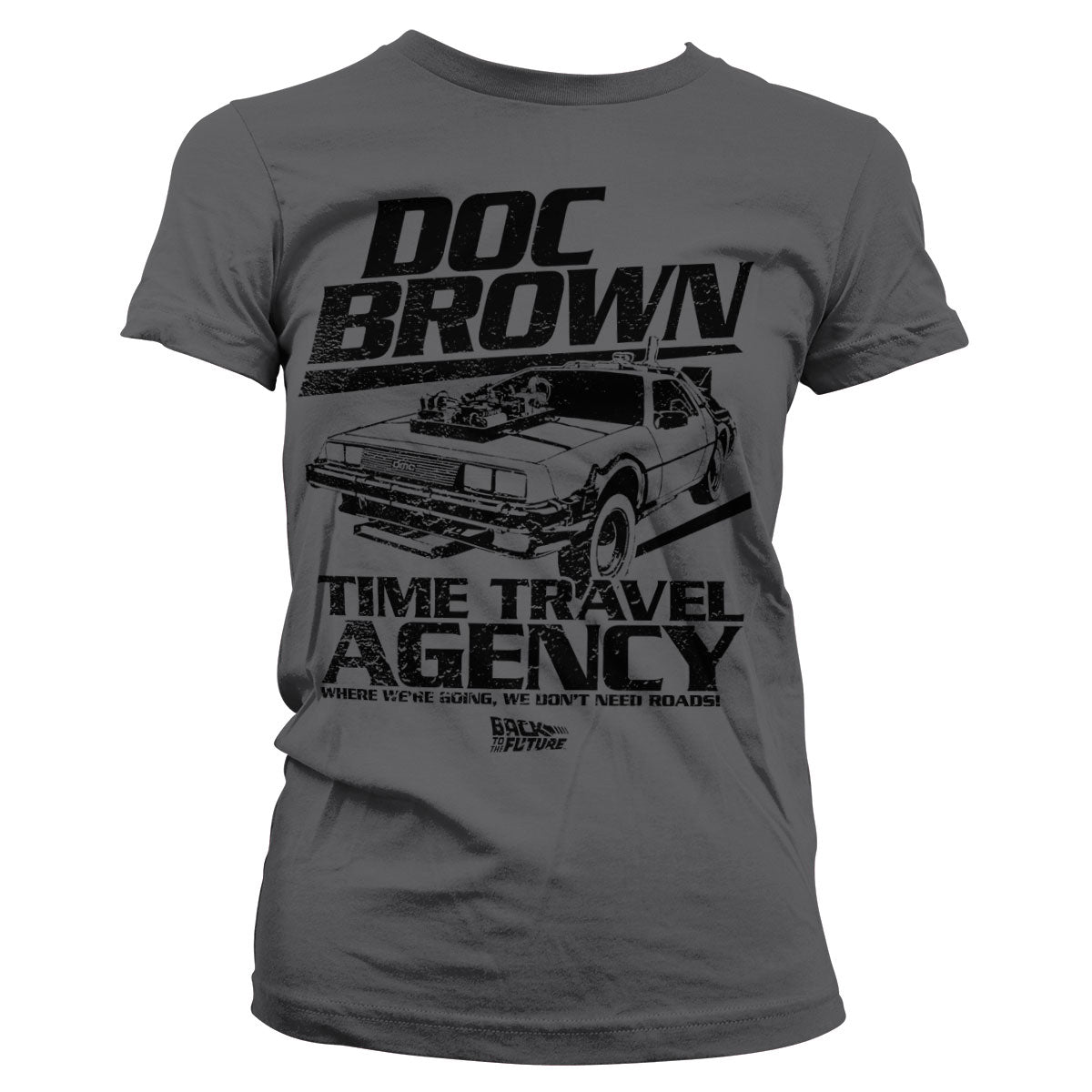 Billede af Back to the Future, Back To The Future: Doc Brown Time Travel Agency T-Shirt (Kvinder)