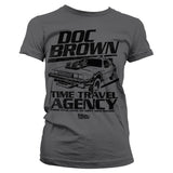 Billede af Back to the Future, Back To The Future: Doc Brown Time Travel Agency T-Shirt (Kvinder)