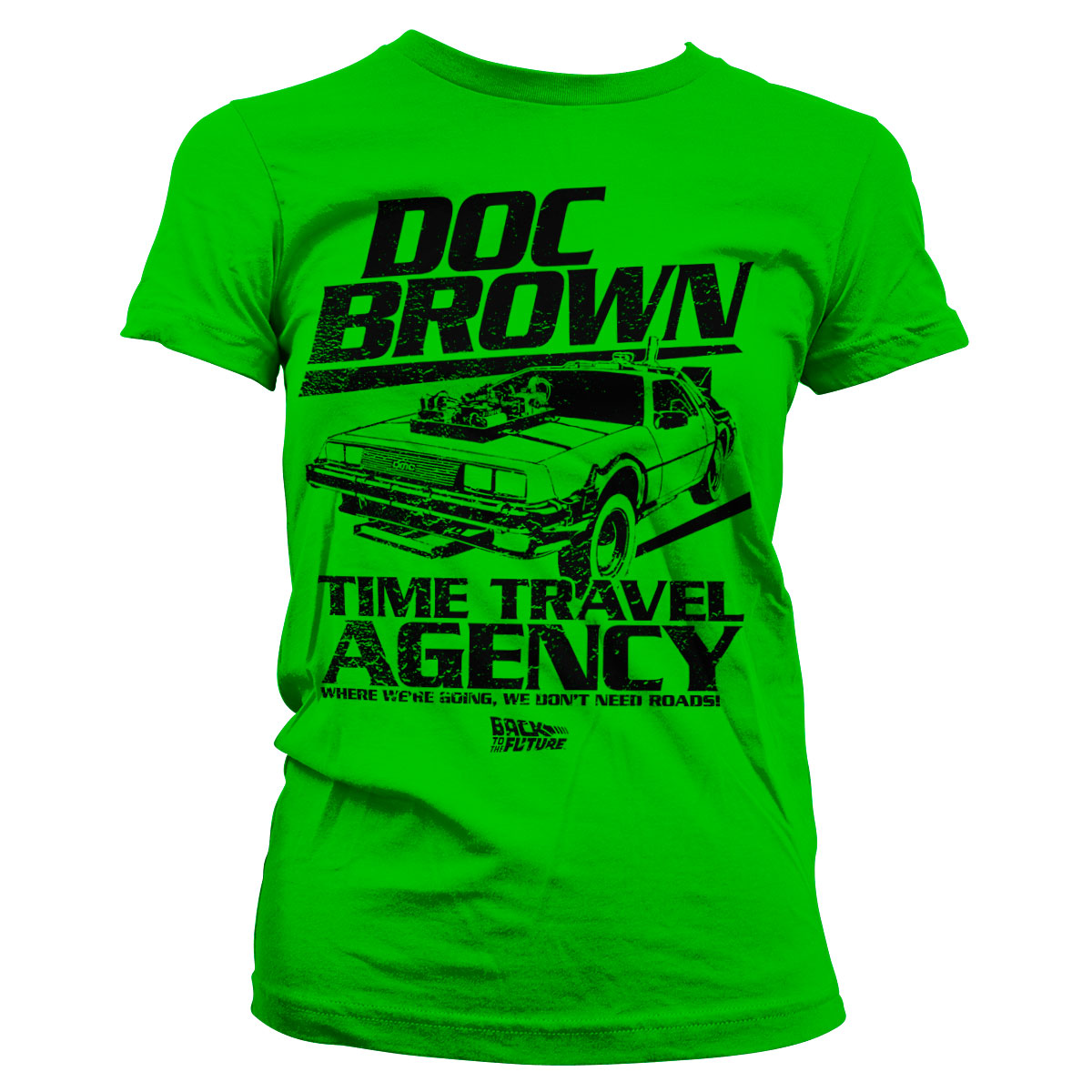 Billede af Back to the Future, Back To The Future: Doc Brown Time Travel Agency T-Shirt (Kvinder)