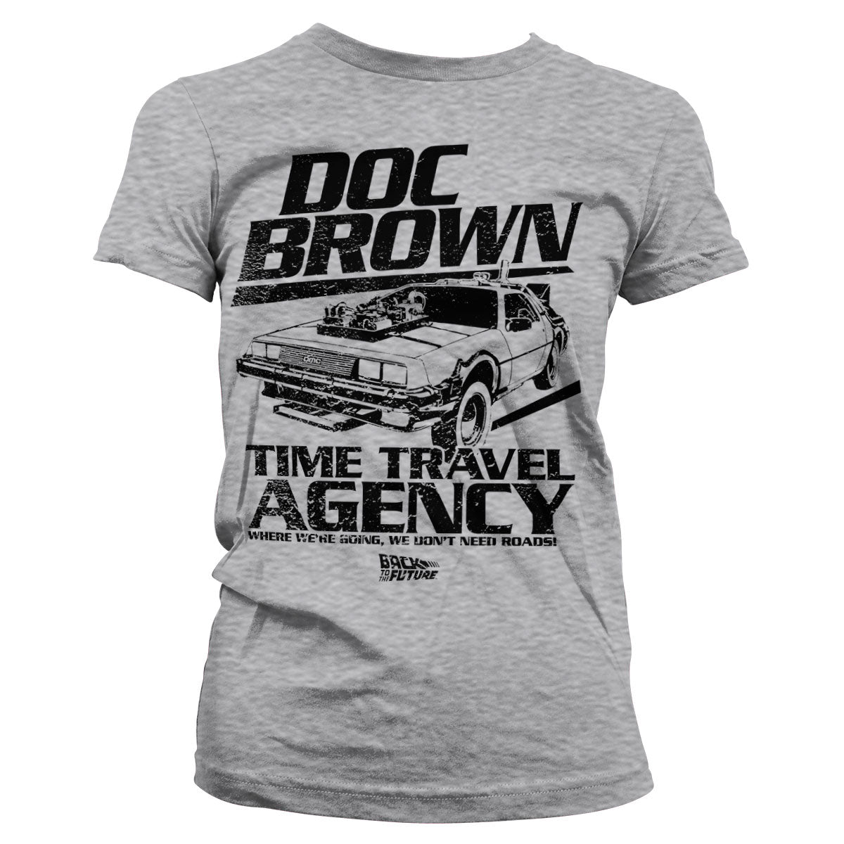 Billede af Back to the Future, Back To The Future: Doc Brown Time Travel Agency T-Shirt (Kvinder)