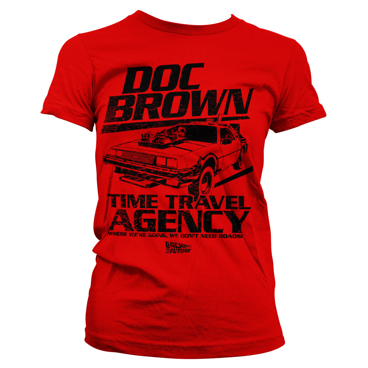 Billede af Back to the Future, Back To The Future: Doc Brown Time Travel Agency T-Shirt (Kvinder)