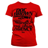 Billede af Back to the Future, Back To The Future: Doc Brown Time Travel Agency T-Shirt (Kvinder)