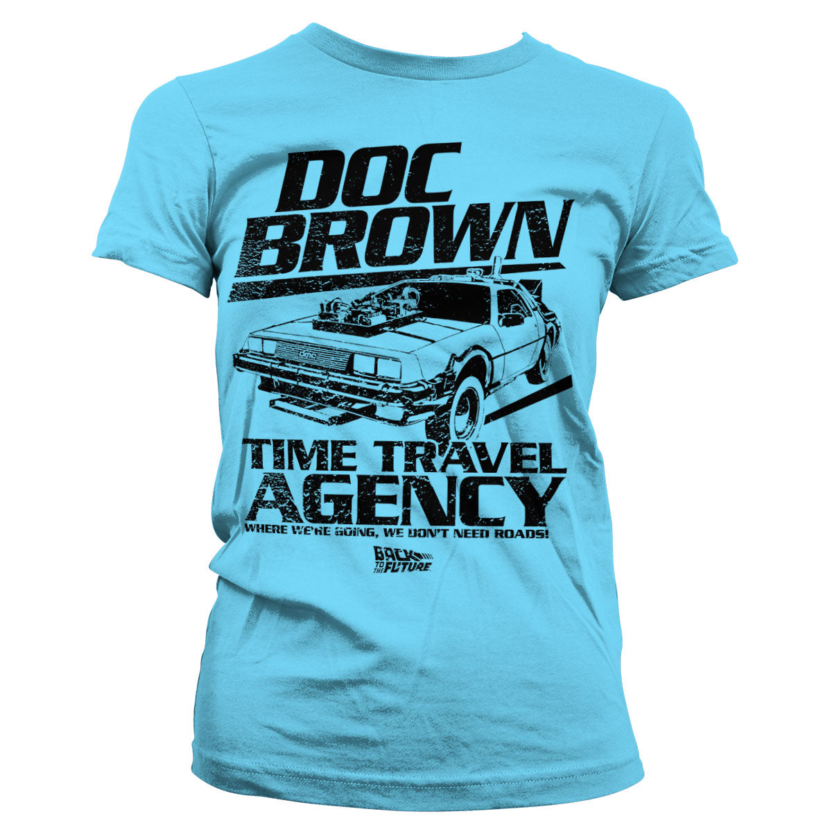 Billede af Back to the Future, Back To The Future: Doc Brown Time Travel Agency T-Shirt (Kvinder)
