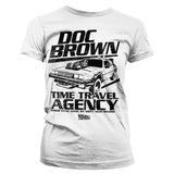 Billede af Back to the Future, Back To The Future: Doc Brown Time Travel Agency T-Shirt (Kvinder)