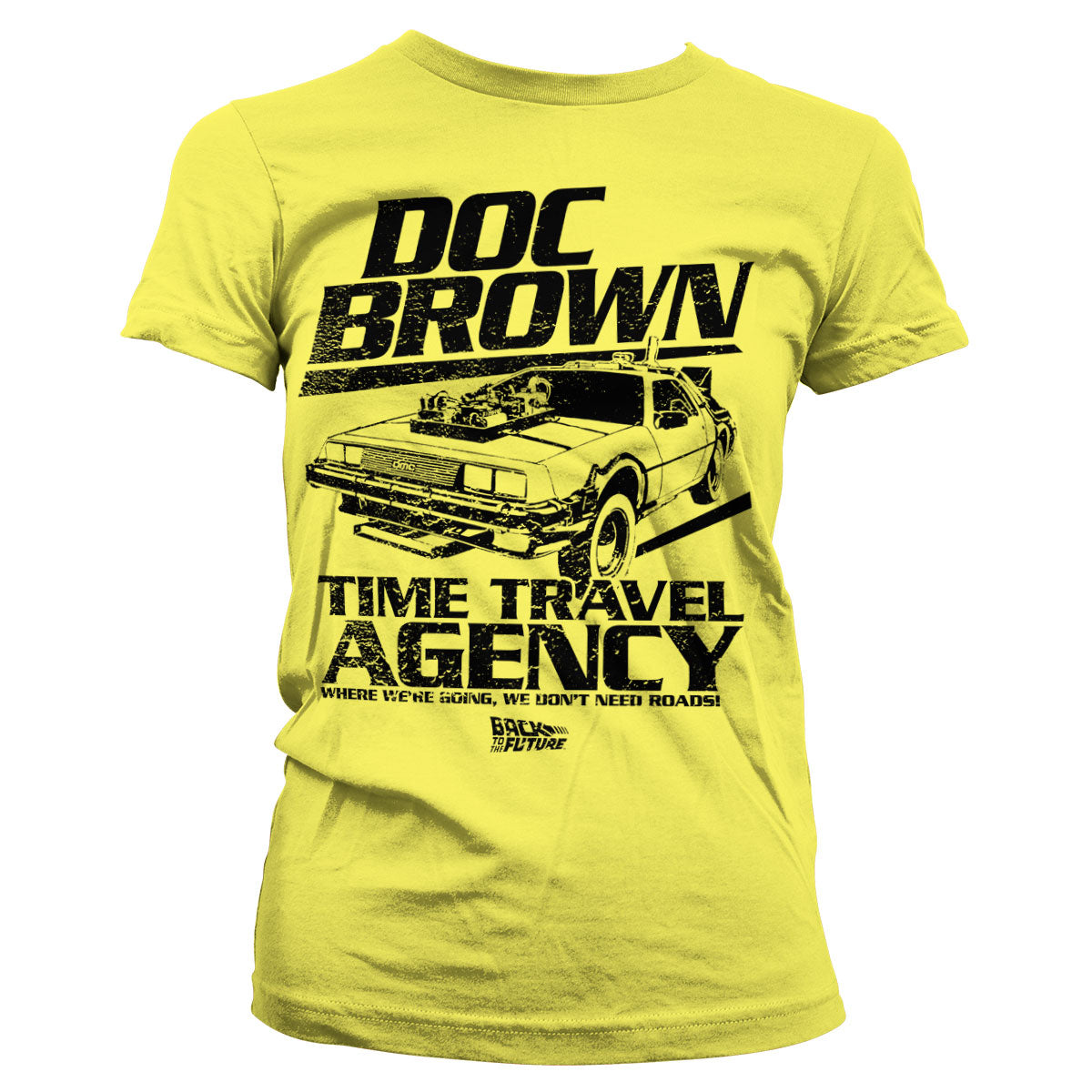 Billede af Back to the Future, Back To The Future: Doc Brown Time Travel Agency T-Shirt (Kvinder)