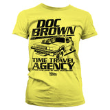 Billede af Back to the Future, Back To The Future: Doc Brown Time Travel Agency T-Shirt (Kvinder)