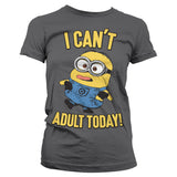 Billede af Minions, Minions: I Can't Adult Today T-Shirt (Kvinder)